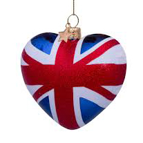 Hart met Britse vlag